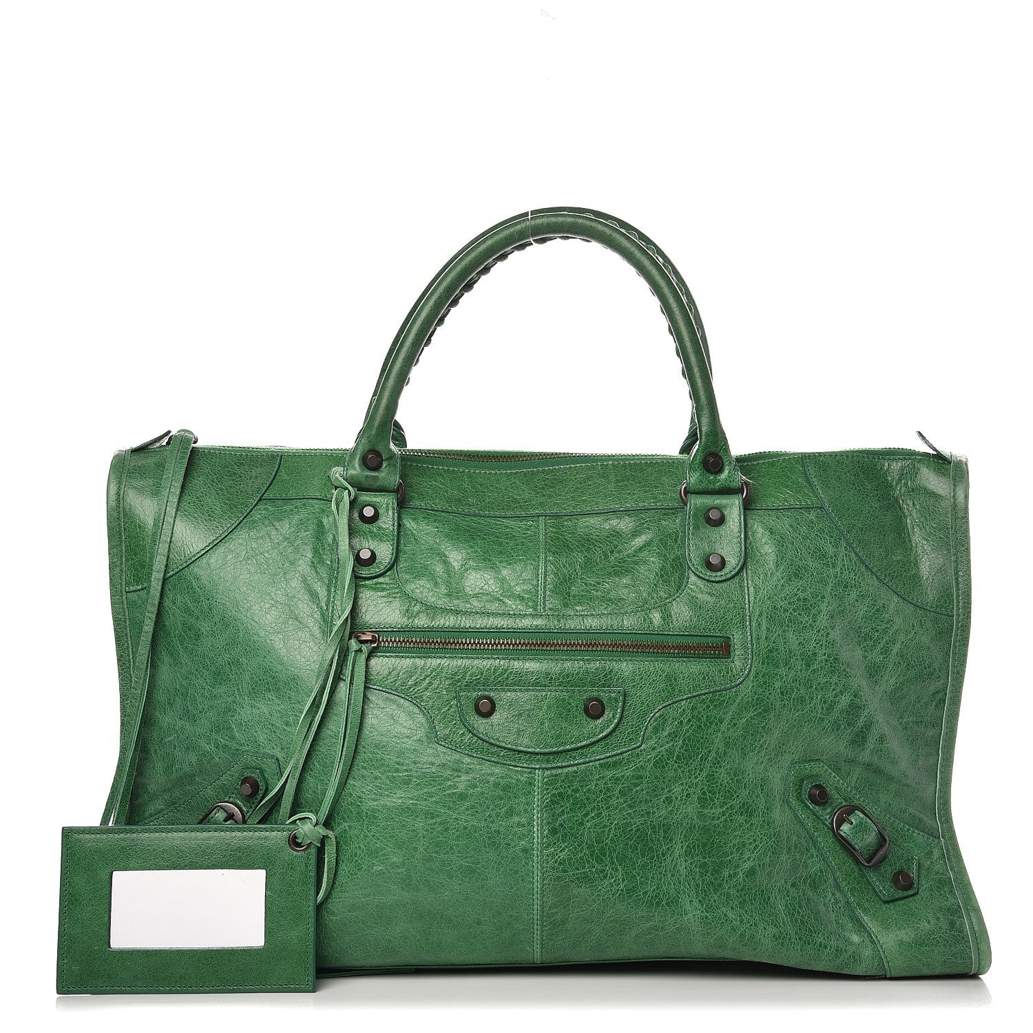 Balenciaga Agneau Classic Hardware Work Vert Trefle 1 of 12
