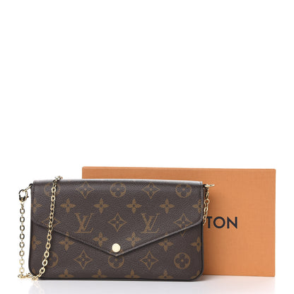 Louis Vuitton Monogram Pochette Felicie Chain Wallet Fuchsia 9 of 9