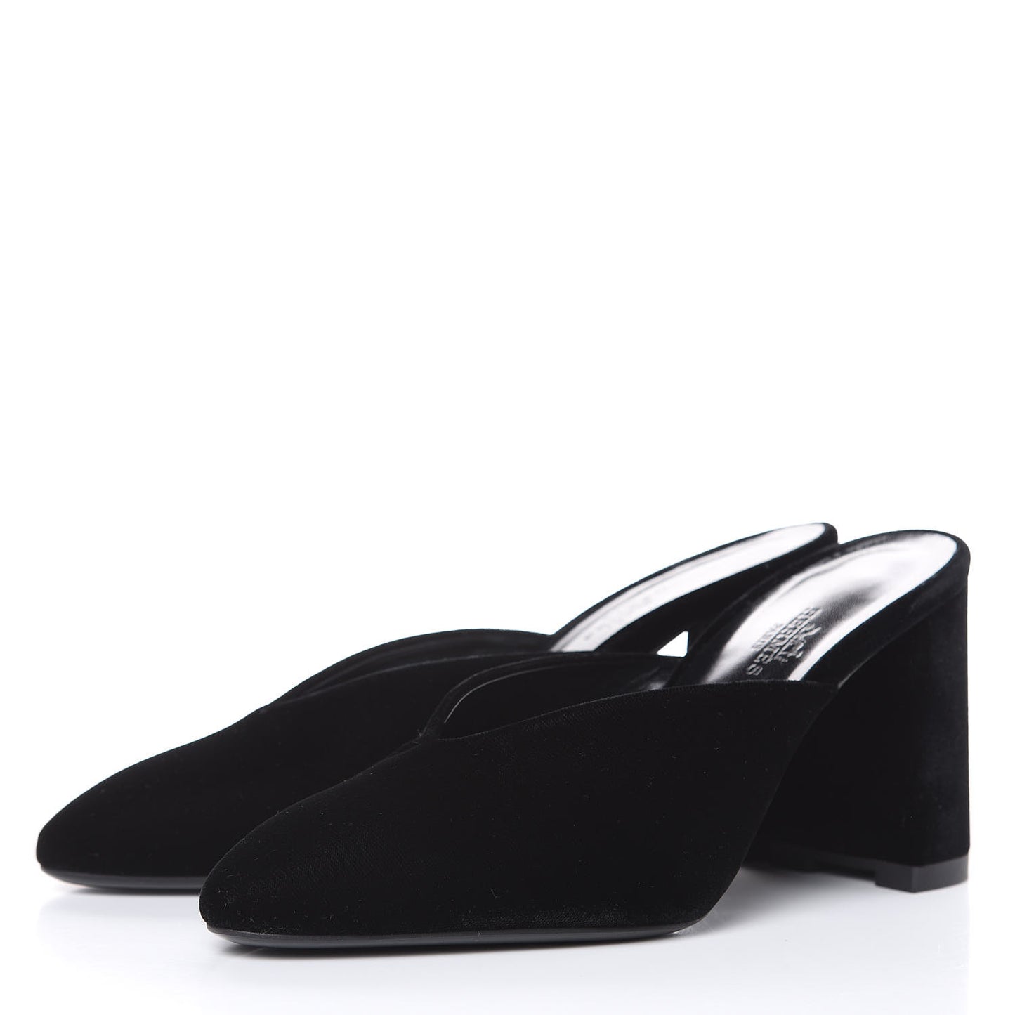 Velvet Victoria Mule 37 Black