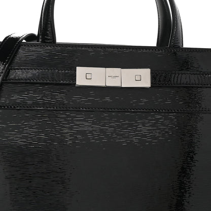 Saint Laurent Patent Small Manhattan Shopper Tote Black 7 of 9