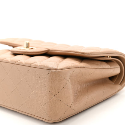 Chanel Caviar Quilted Small Double Flap Dark Beige 10 of 11
