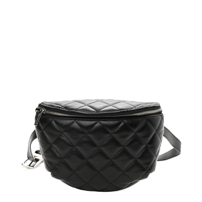 Chanel Calfskin Quilted Waist Belt Bag Black 1 of 10