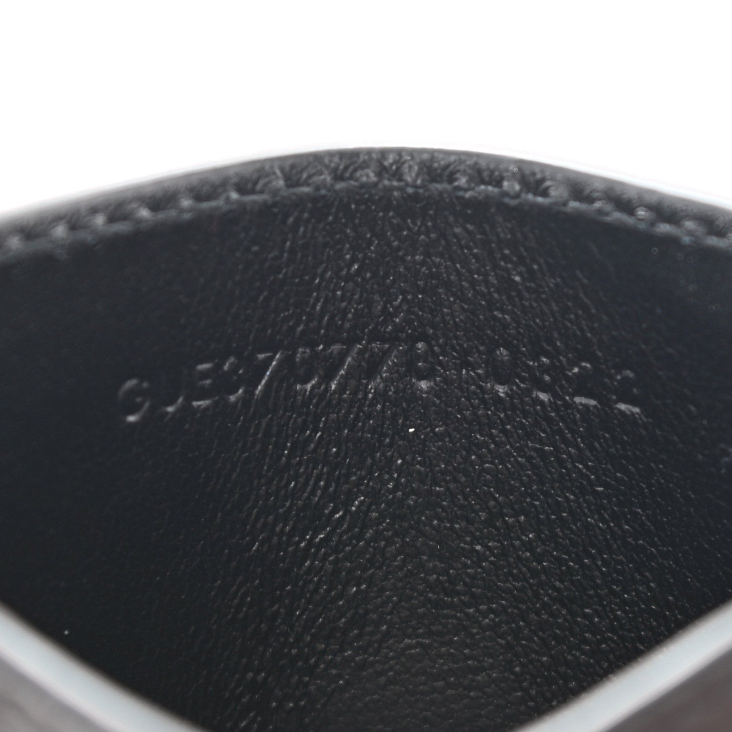 Saint Laurent Embossed Calfskin Monogram Cassandre Credit Card Case Black 6 of 7