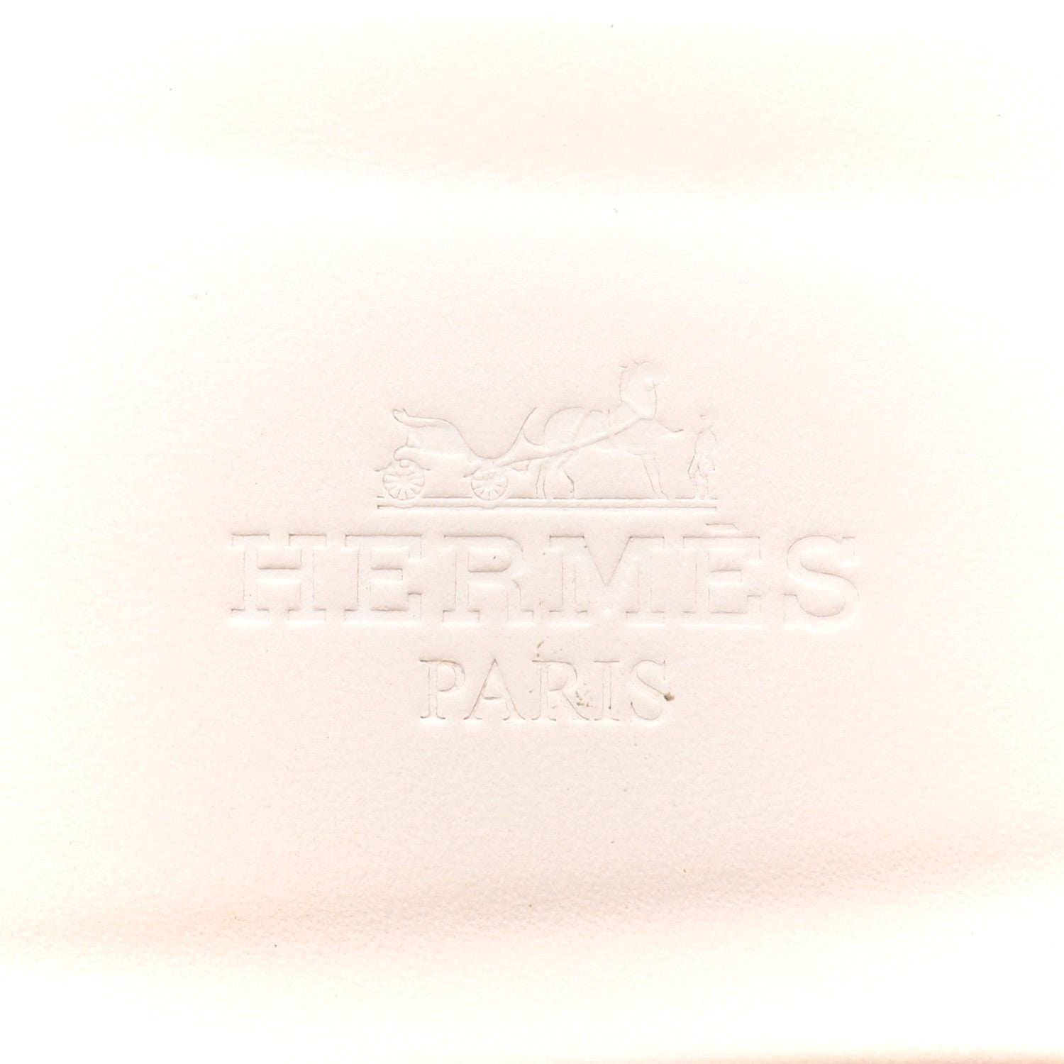 Hermes Box Calfskin Oran Sandals 37 White 7 of 12