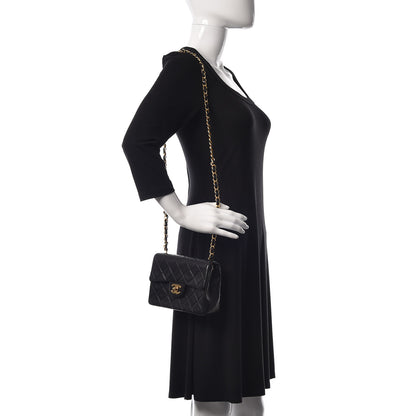 Chanel Lambskin Quilted Mini Square Flap Black 2 of 10