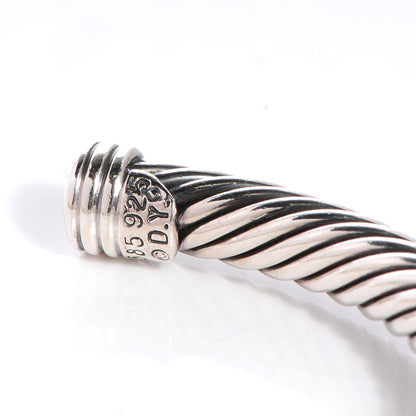 David Yurman Sterling Silver 14K Yellow Gold Ruby 5mm Cable Classics Single Station Bracelet 4 of 6