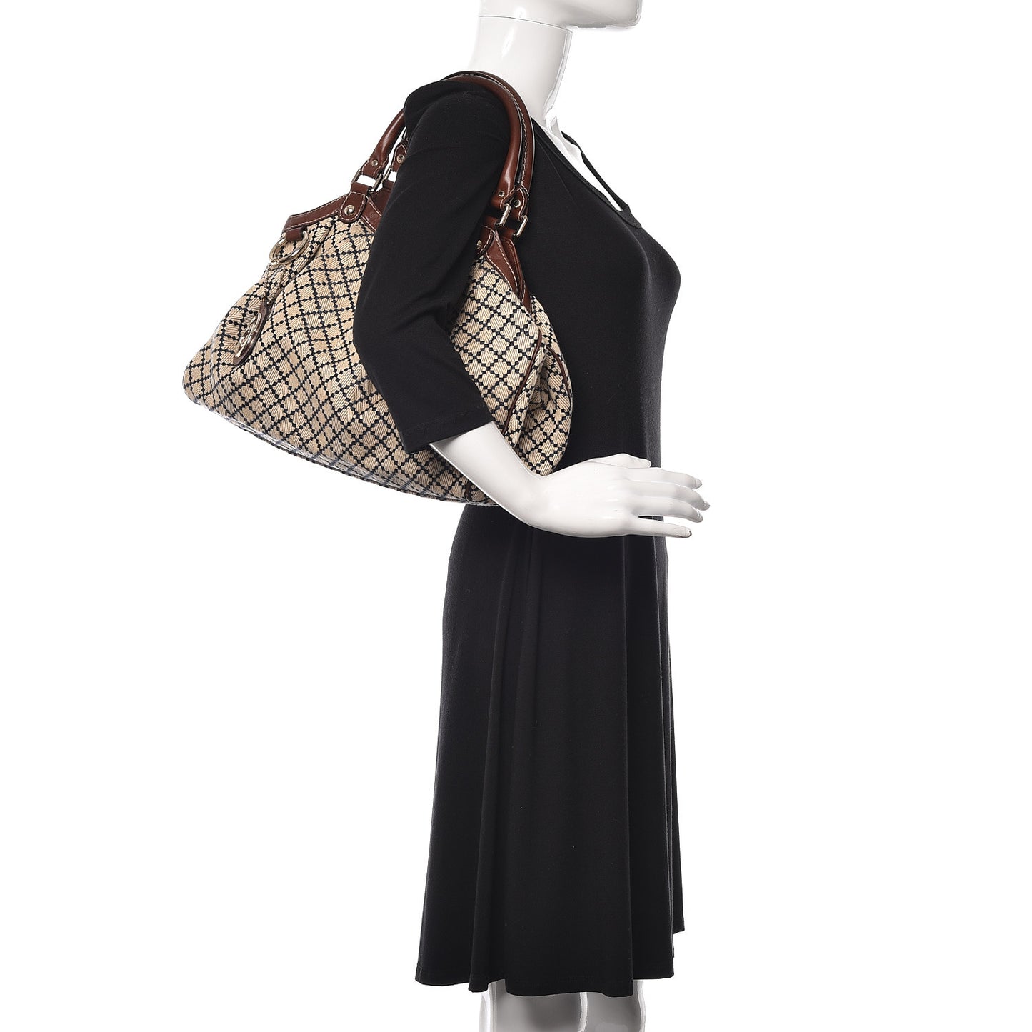 Diamante Medium Sukey Tote Brown
