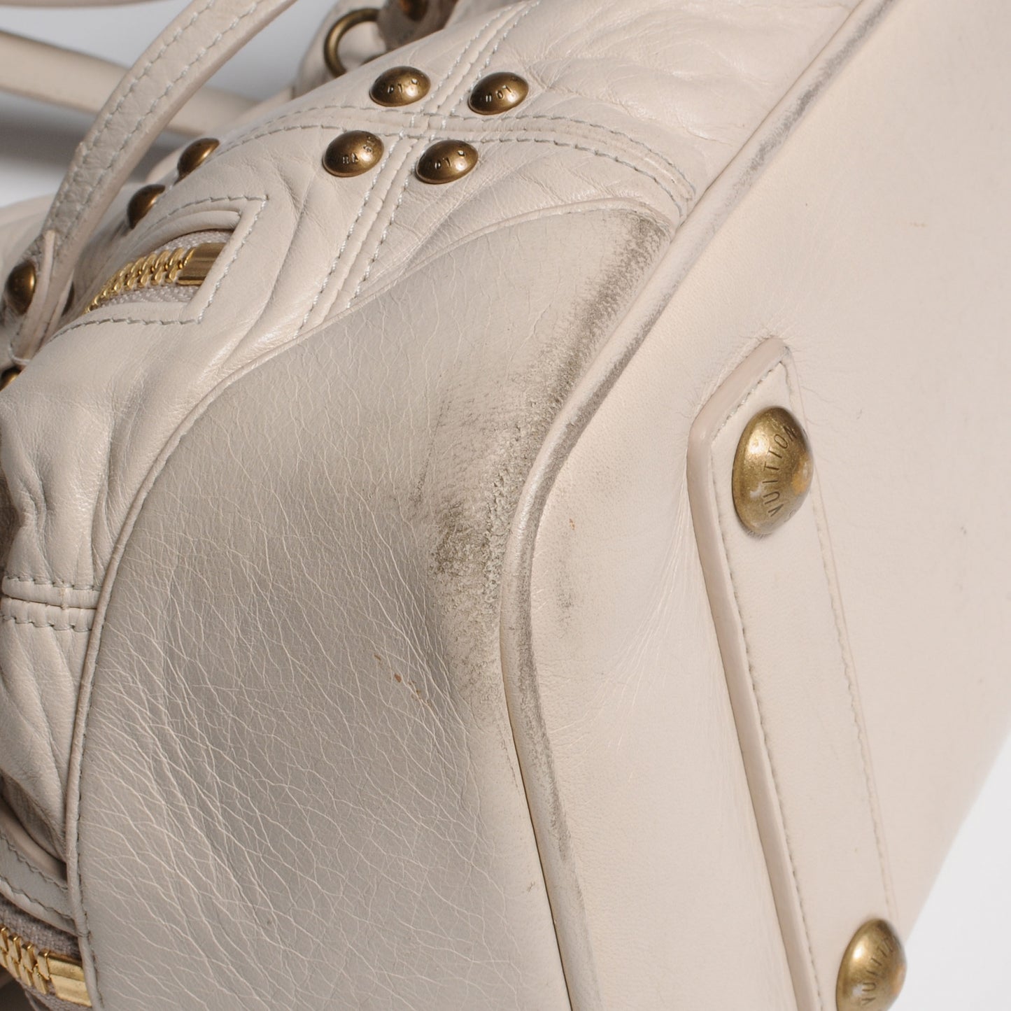 Lambskin Riveting Ecru