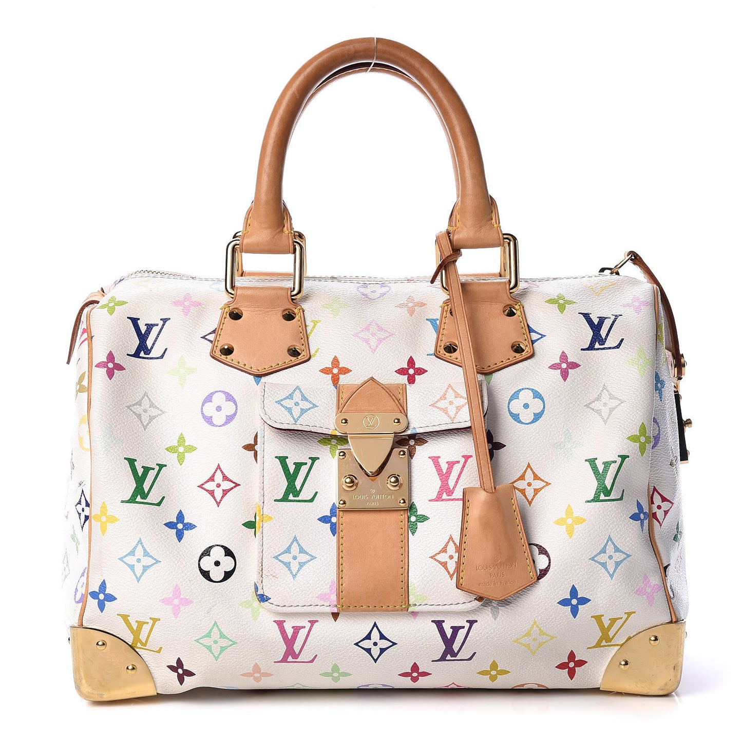 Monogram Multicolor Speedy 30 White