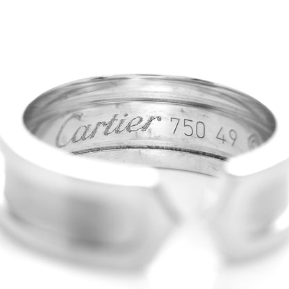 Cartier 18K White Gold 6.5mm C De Cartier Ring 49 5 4 of 4