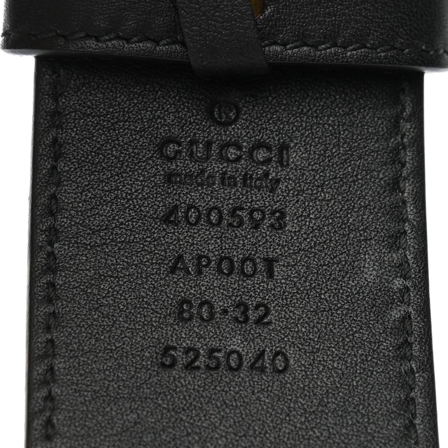 Calfskin Double G 40mm Belt 80 32 Black