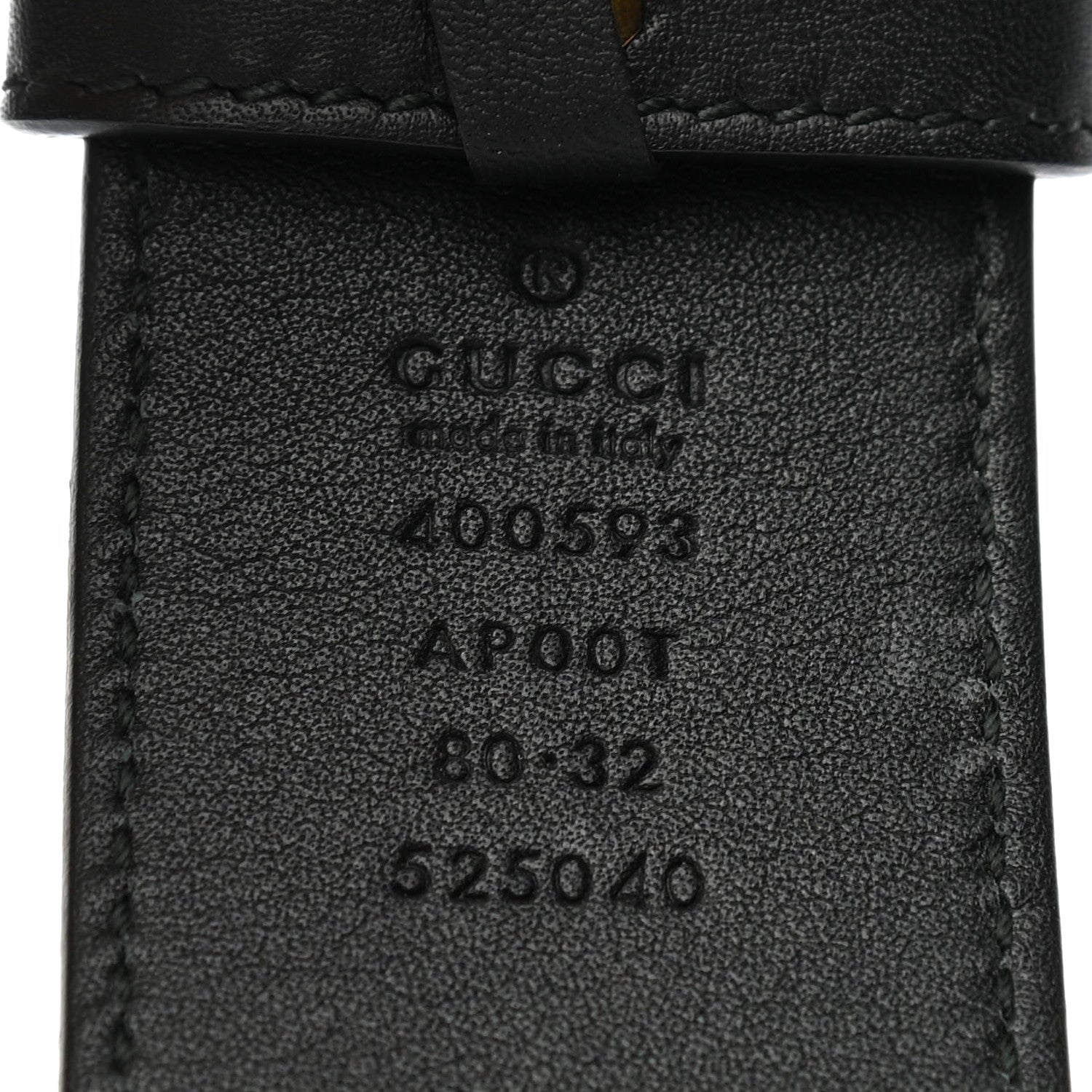 Gucci Calfskin Double G 40mm Belt 80 32 Black 5 of 5