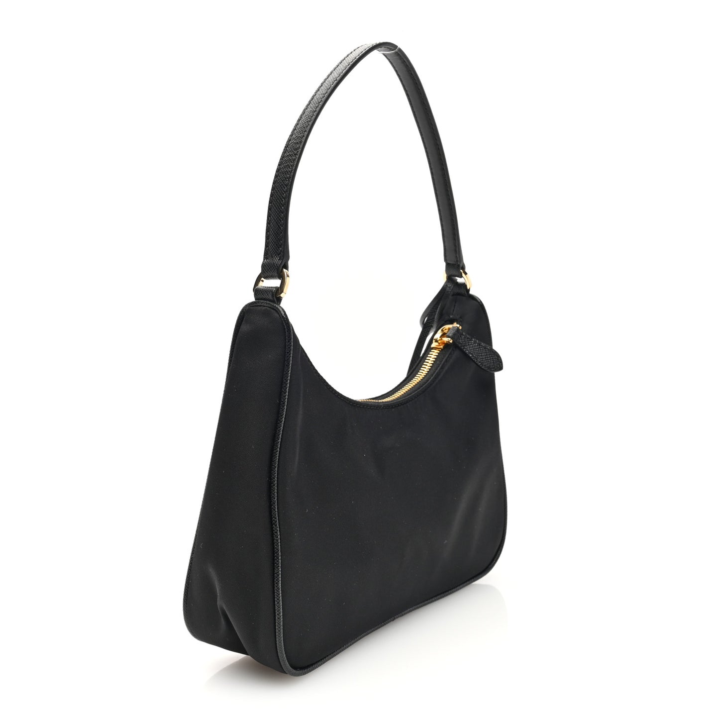 Tessuto Nylon Saffiano Mini Re-Edition 2005 Bag Black