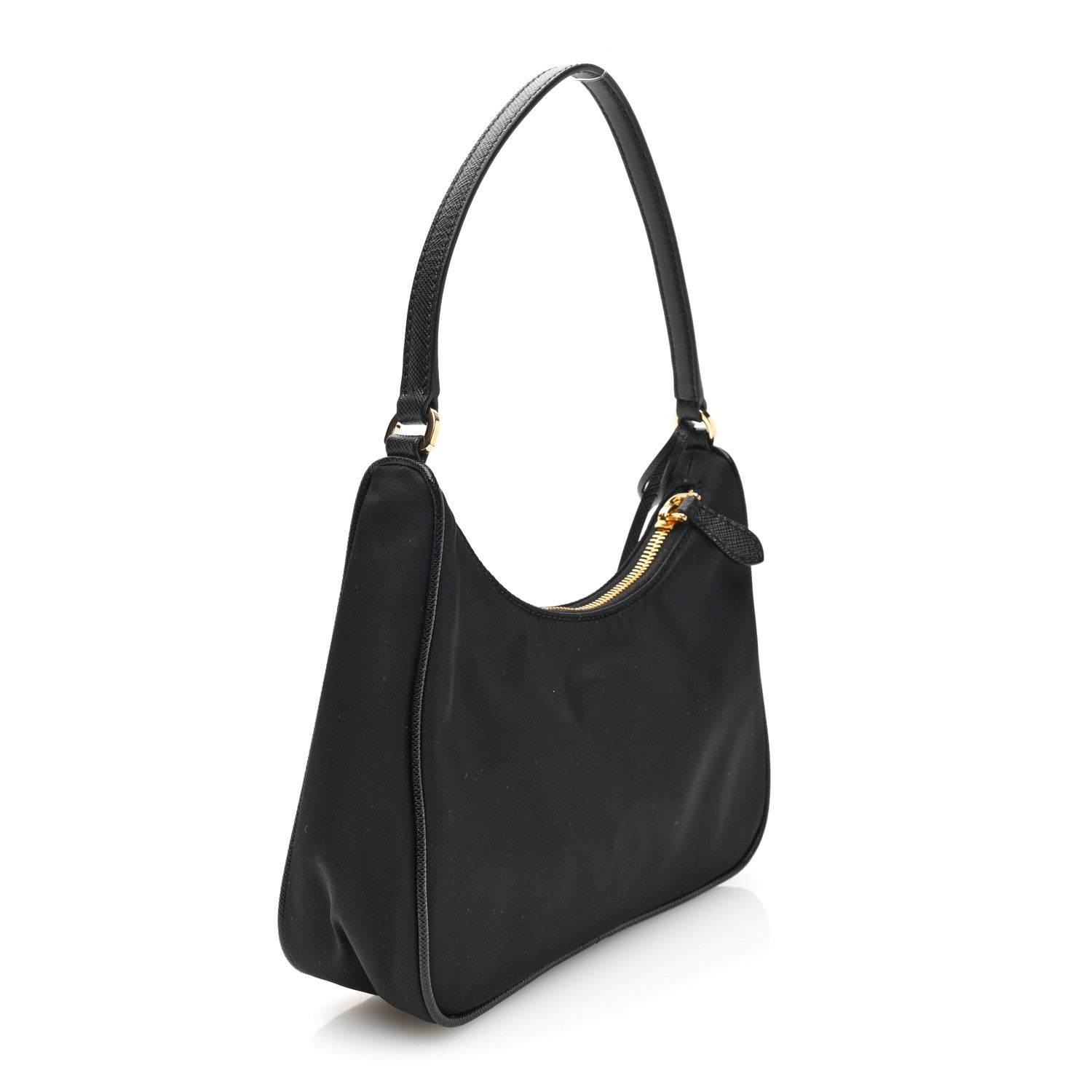 Prada Tessuto Nylon Saffiano Mini Re-Edition 2005 Bag Black 3 of 9