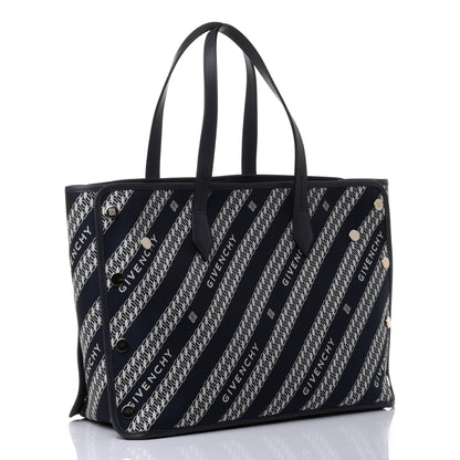 Givenchy Canvas Jacquard Medium Bond Tote Oil Blue 2 of 4