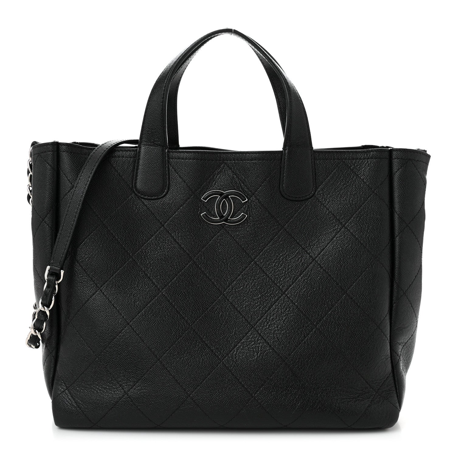 Chanel Caviar Stitched Medium Lady Coco Shopping Tote Black 1 of 12