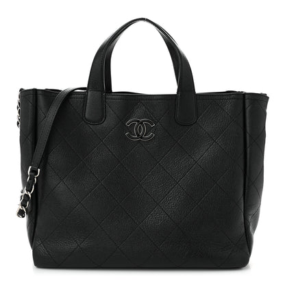 Chanel Caviar Stitched Medium Lady Coco Shopping Tote Black 1 of 12