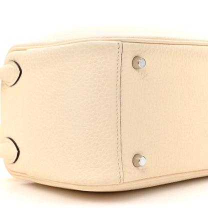 Hermes Taurillon Clemence Mini Lindy 20 Nata 10 of 11