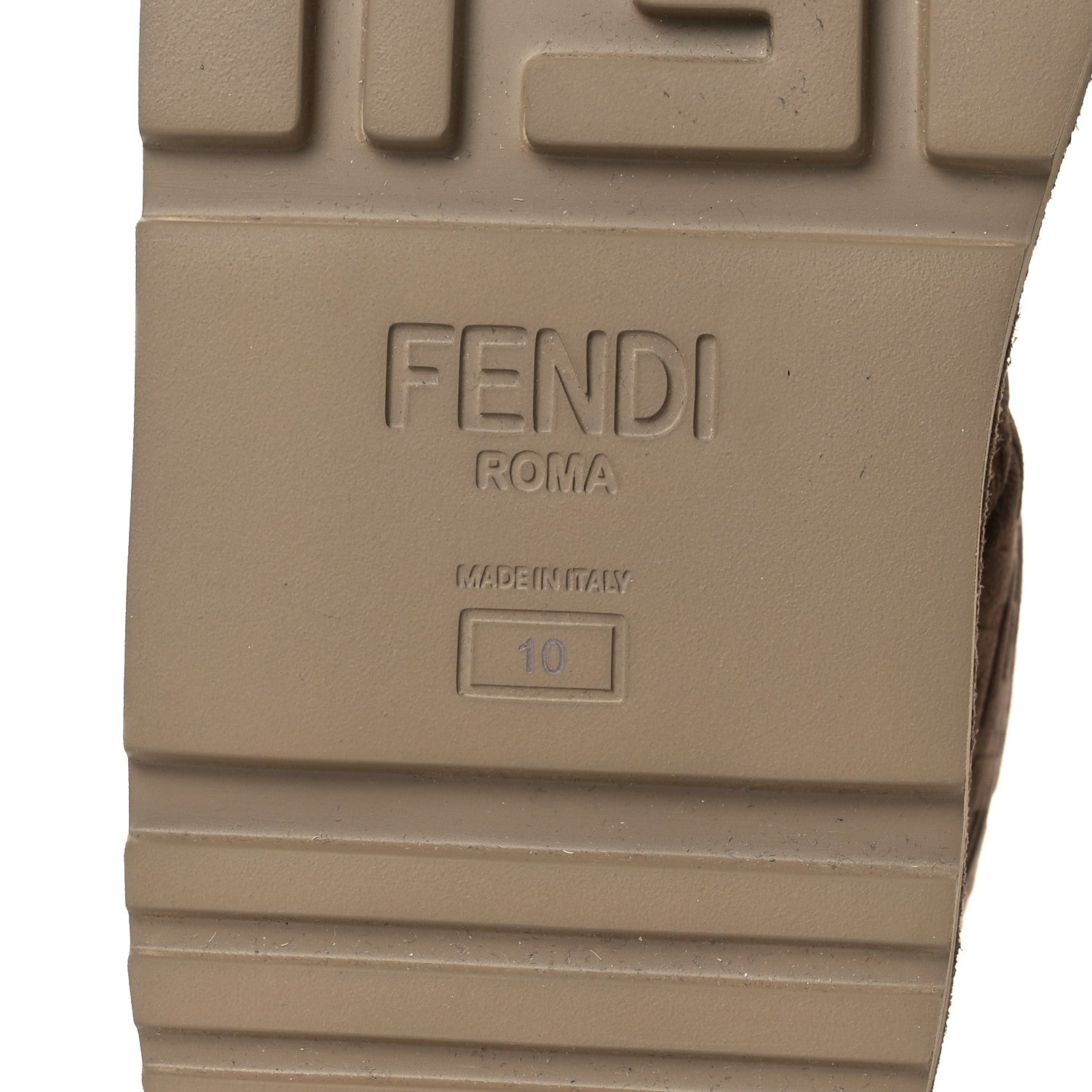 Fendi Suede Shearling FF Mens Afterski Boots 10 Tobacco Latte 8 of 11
