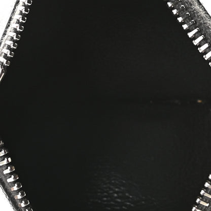 Saint Laurent Grained Calfskin 5 Fragments Zip Pouch Card Holder Black 7 of 7
