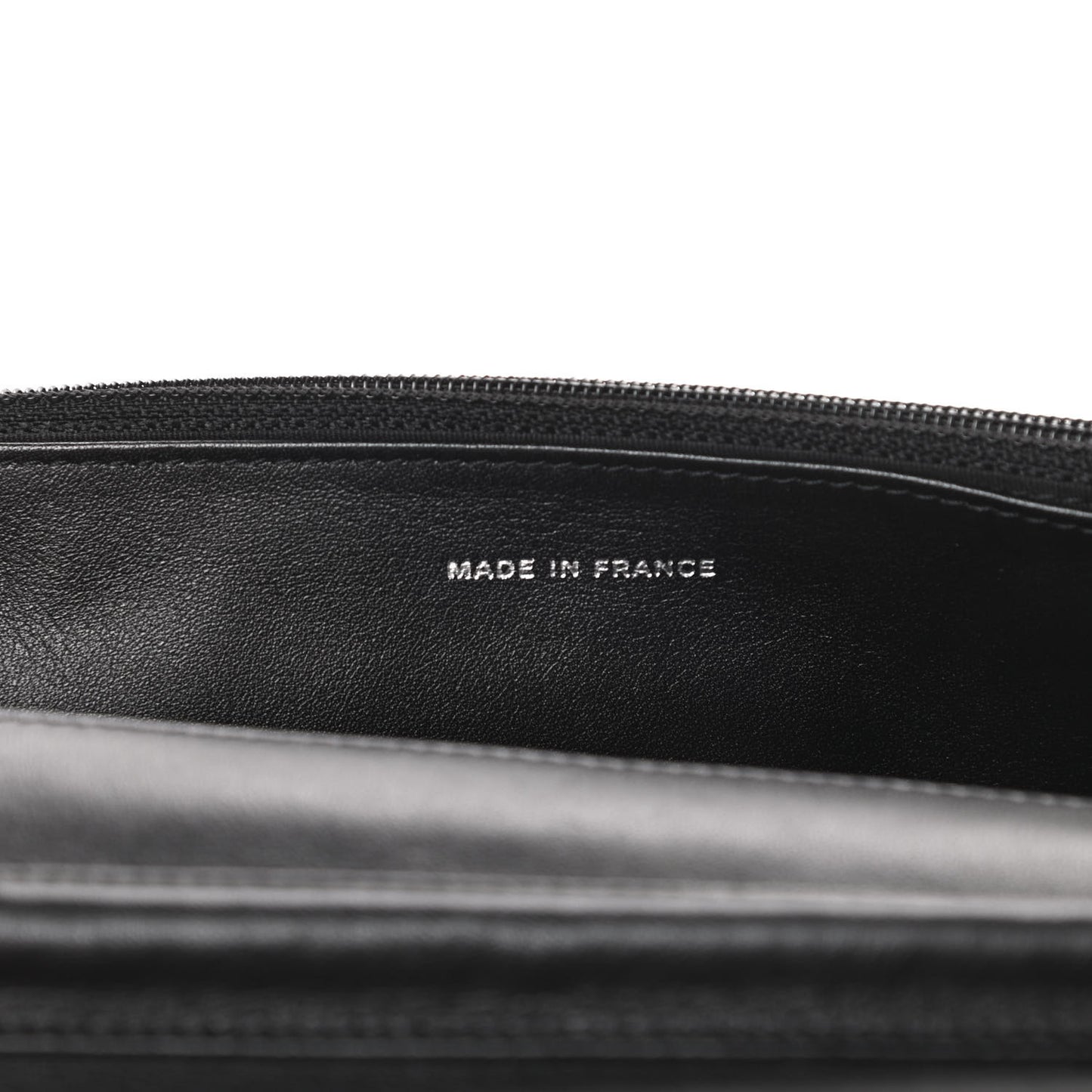 Patent Quilted Brilliant Wallet On Chain WOC Black