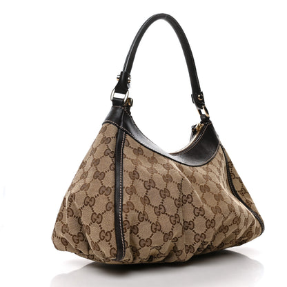 Gucci Monogram Medium D Gold Ring Hobo Dark Brown 3 of 10