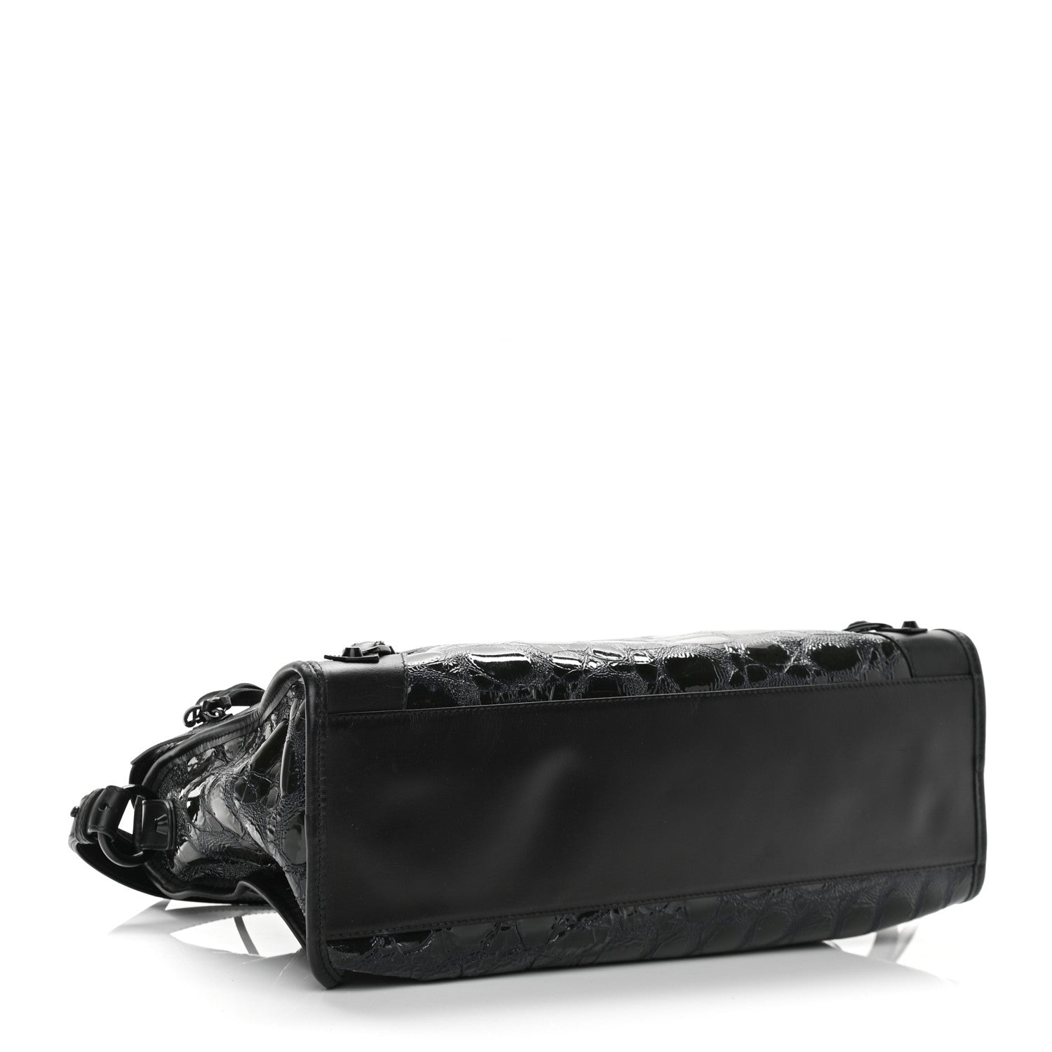 Balenciaga Patent Embossed Classic Hardware City Black 5 of 13