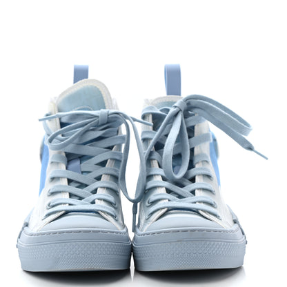 Christian Dior X DANIEL ARSHAM Technical Canvas Oblique Mens B23 High Top Sneakers 36 Blue Beige 3 of 10