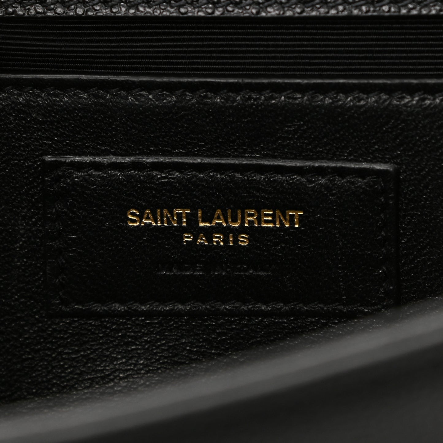 Grain De Poudre Medium Classic Monogram Kate Satchel Black