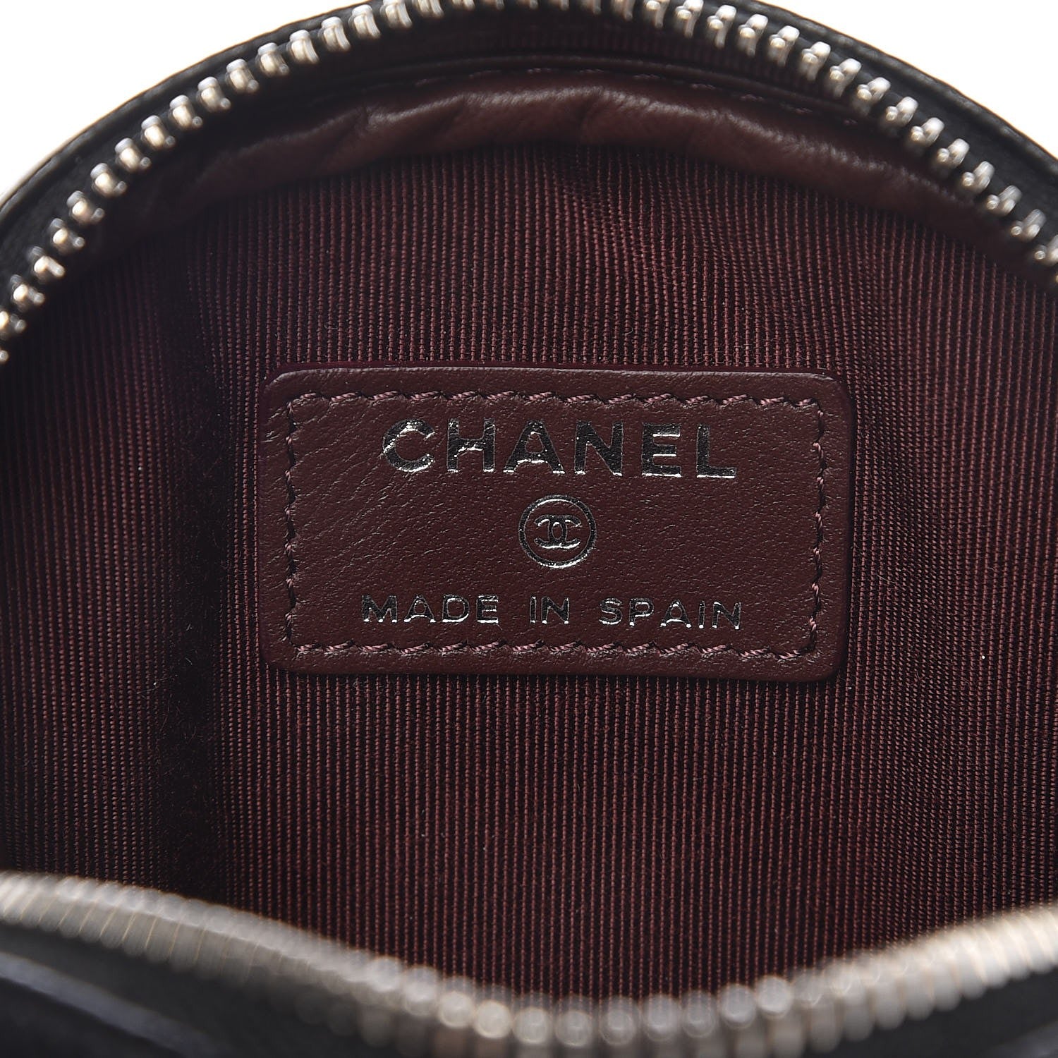 Chanel Caviar Quilted Zip Around Classic Coin Purse Black 6 of 8
