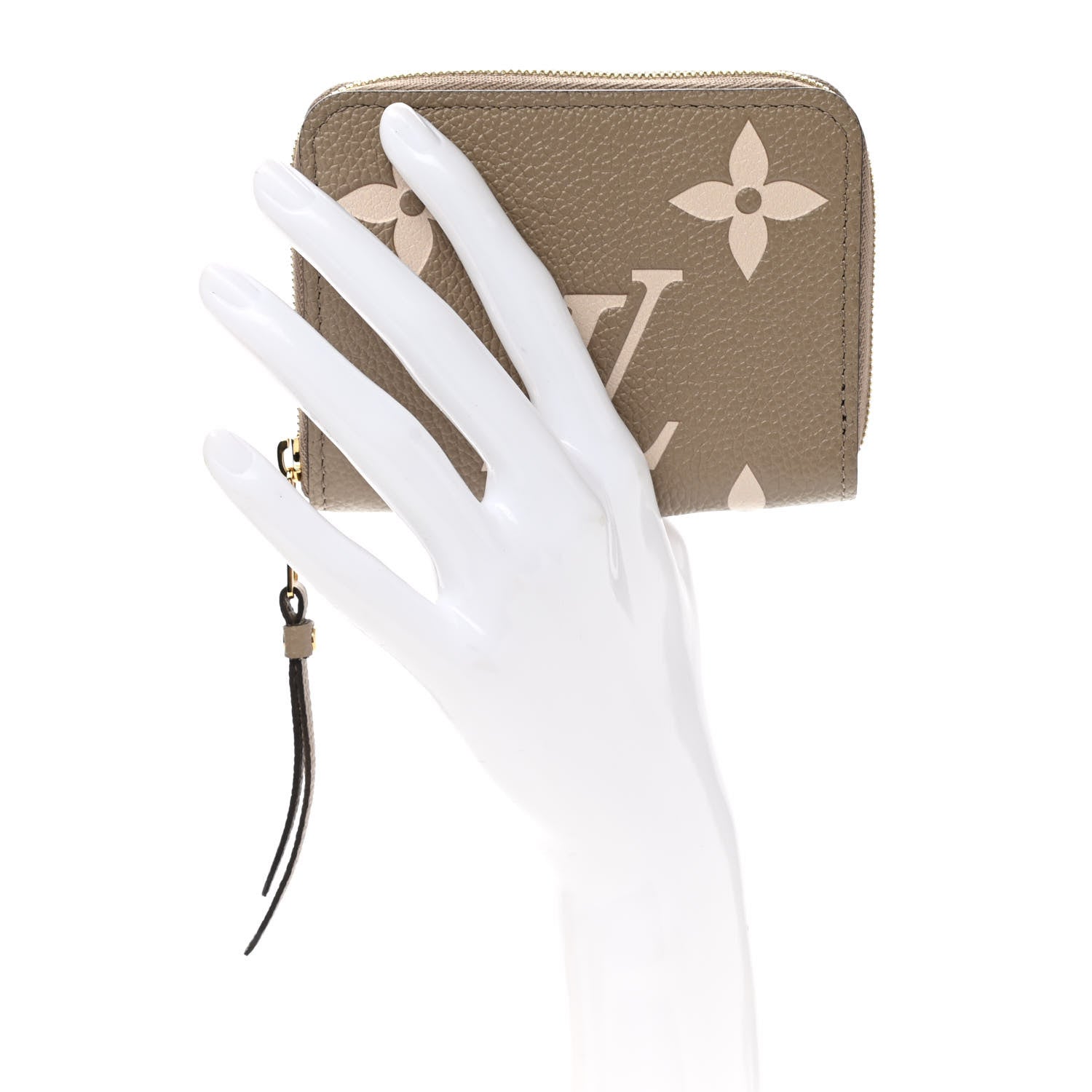 Louis Vuitton Empreinte Monogram Giant Zippy Coin Purse Tourterelle Creme 2 of 7