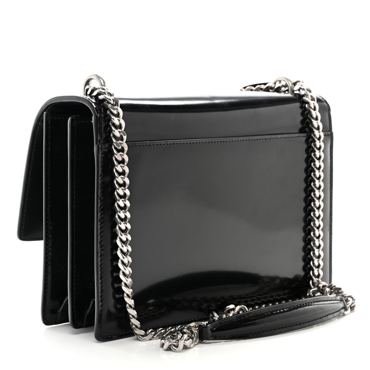 Glazed Calfskin Medium Monogram Sunset Black