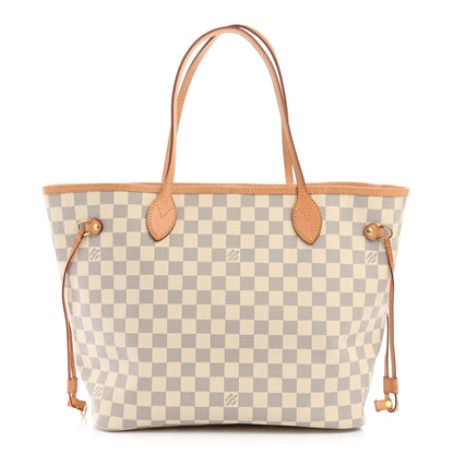 Louis Vuitton Damier Azur Neo Neverfull MM Rose Ballerine 1 of 12