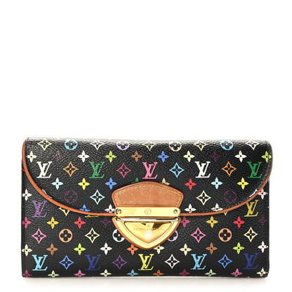 Louis Vuitton Monogram Multicolor Eugenie Wallet Black Grenade 1 of 8