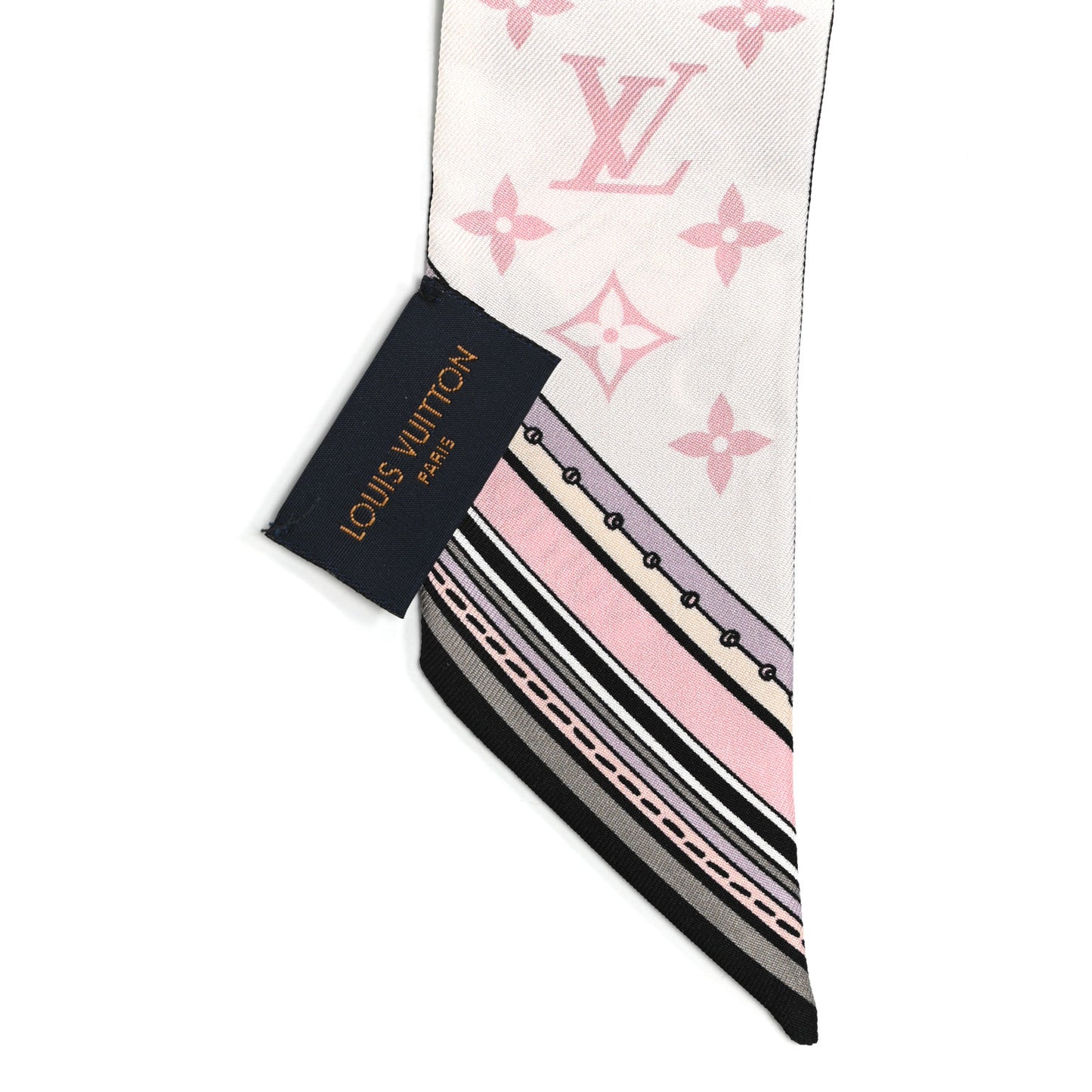Silk Monogram Essentials LV BB Bandeau Light Pink