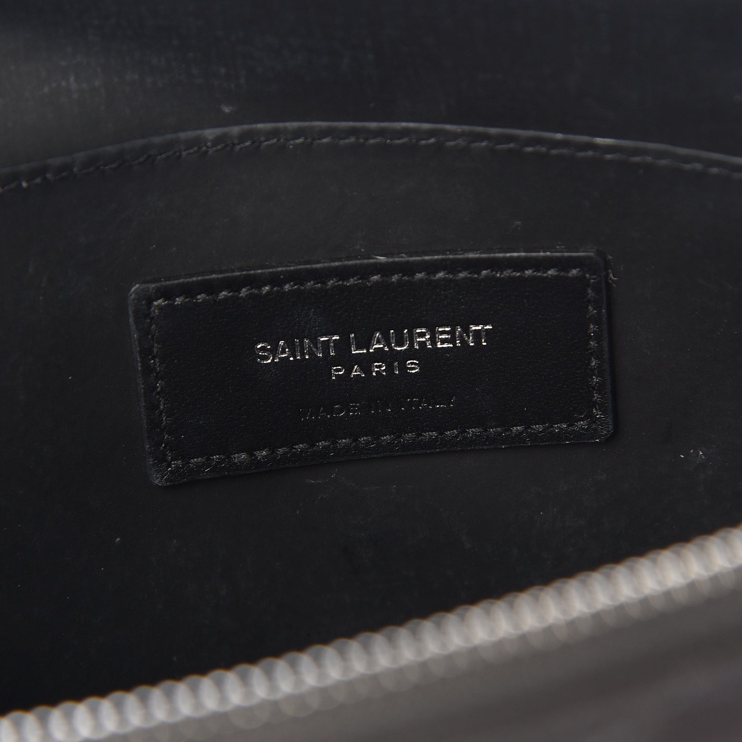 Lambskin Matelasse Cosmetic Case Asphalt