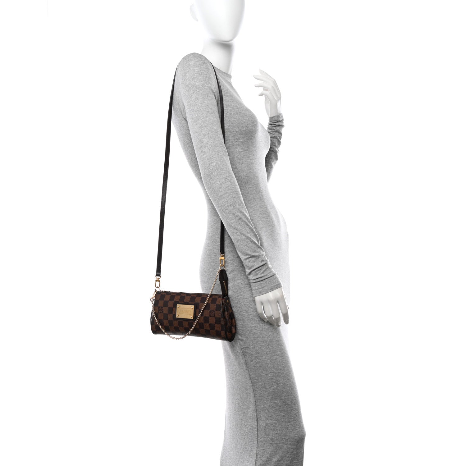 Louis Vuitton Damier Ebene Eva Clutch 3 of 11