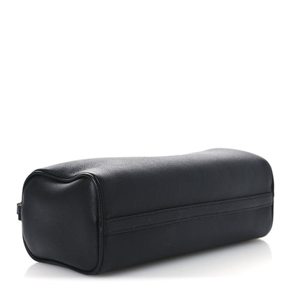 Prada Calfskin Triangle Pouch Shoulder Bag Black 4 of 12