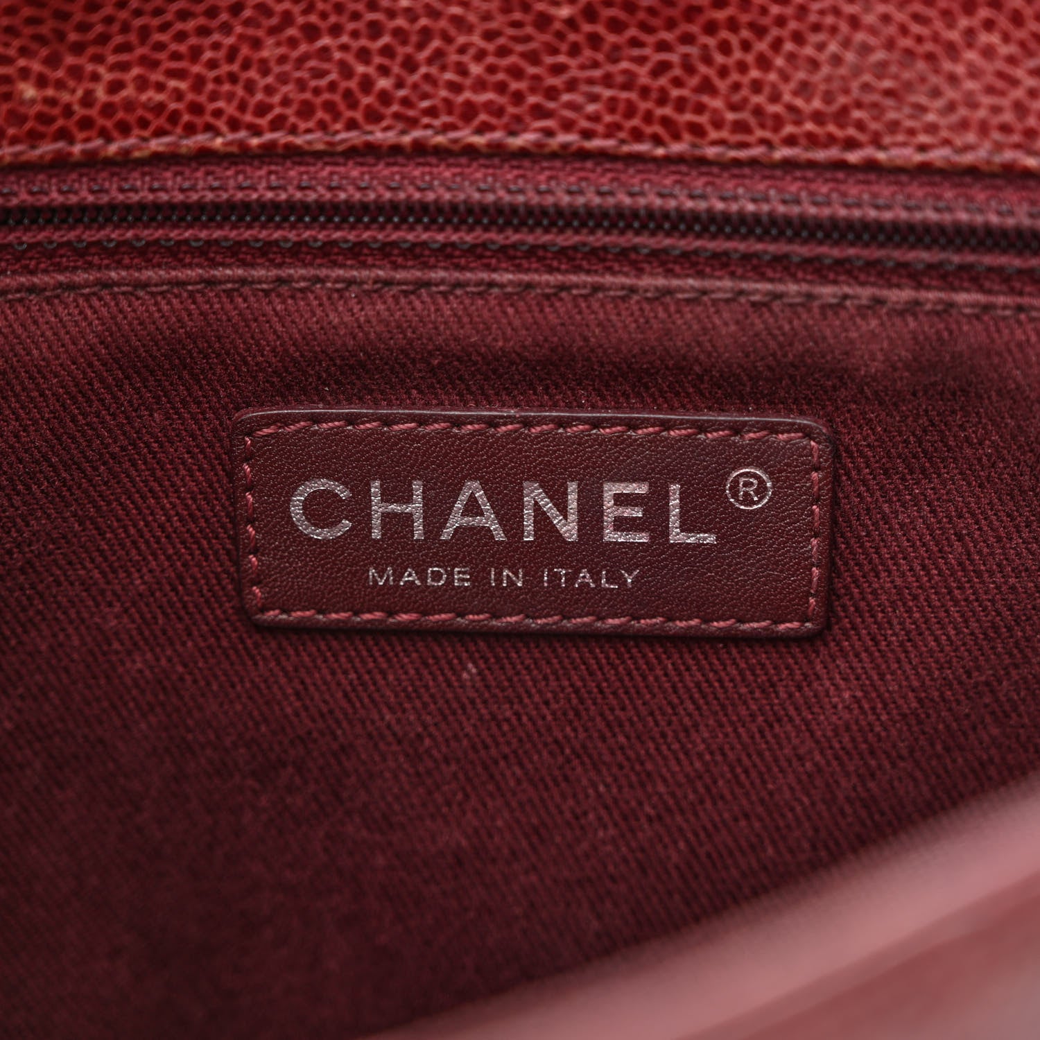 Chanel Crumpled Grained Calfskin Medium CC Crave Flap Bordeaux 6 of 11
