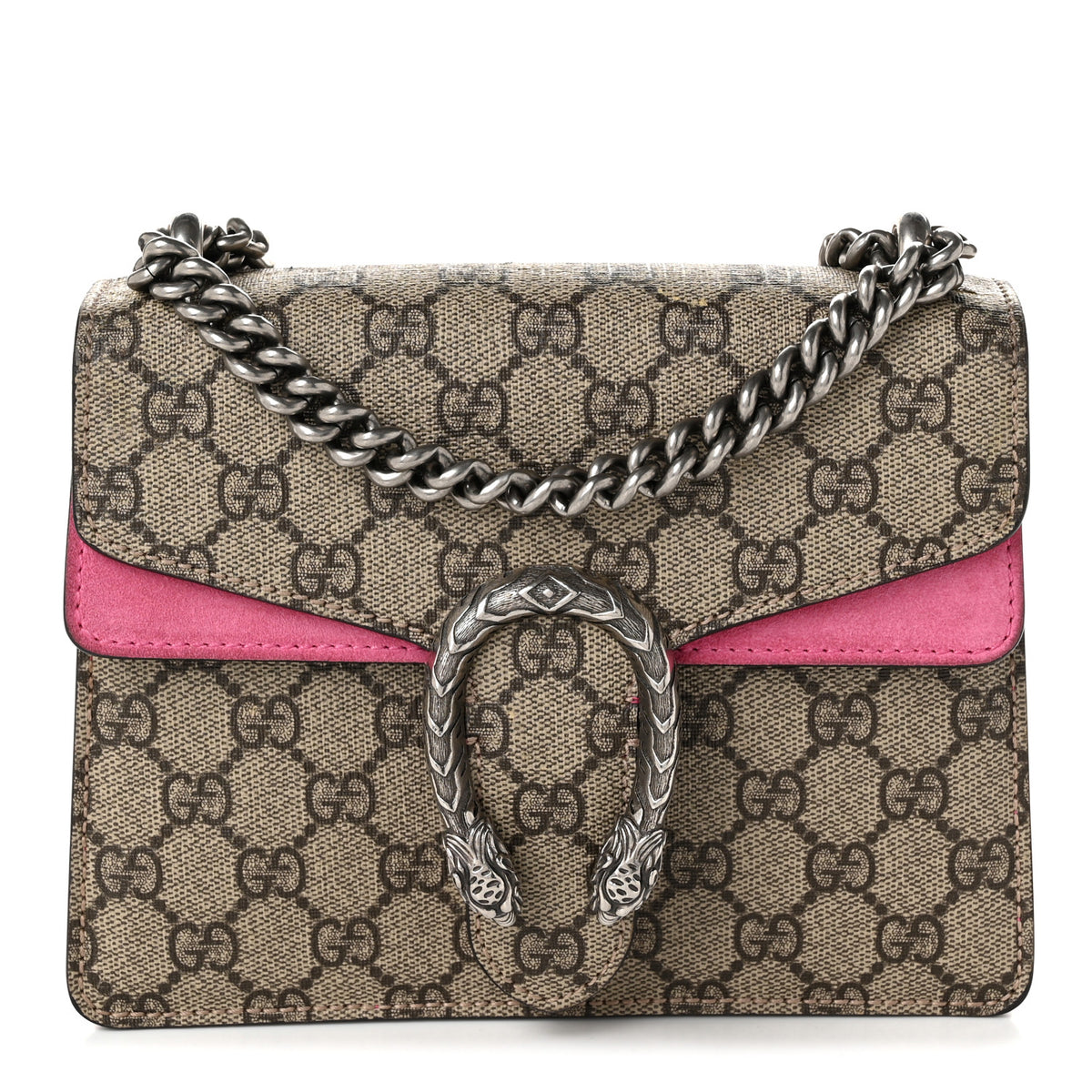 GG Supreme Monogram Mini Dionysus Shoulder Bag Pink
