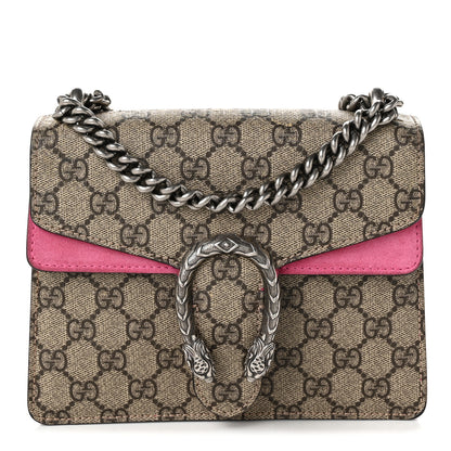 Gucci GG Supreme Monogram Mini Dionysus Shoulder Bag Pink 1 of 11