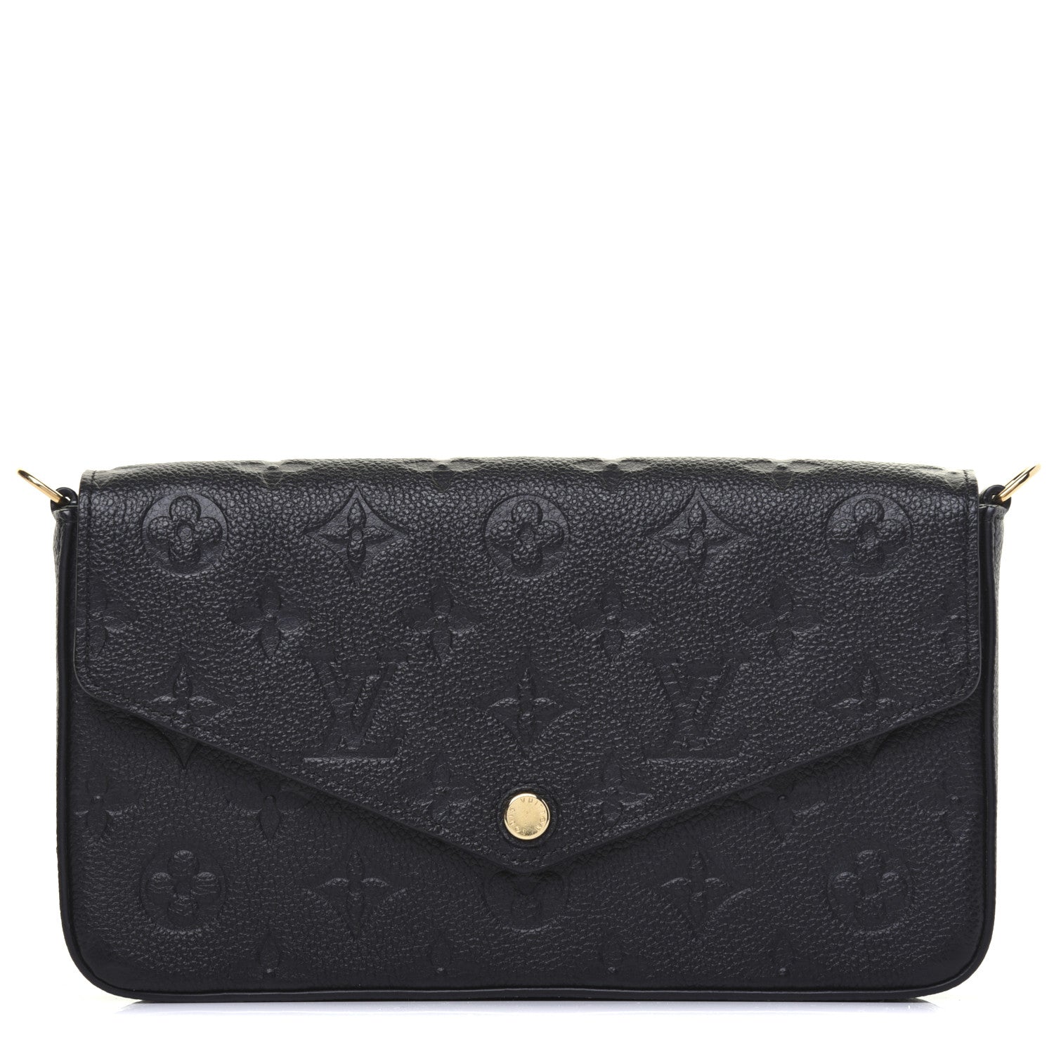 Louis Vuitton Empreinte Pochette Felicie Chain Wallet Black 1 of 12