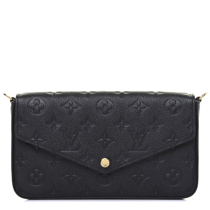 Louis Vuitton Empreinte Pochette Felicie Chain Wallet Black 1 of 12