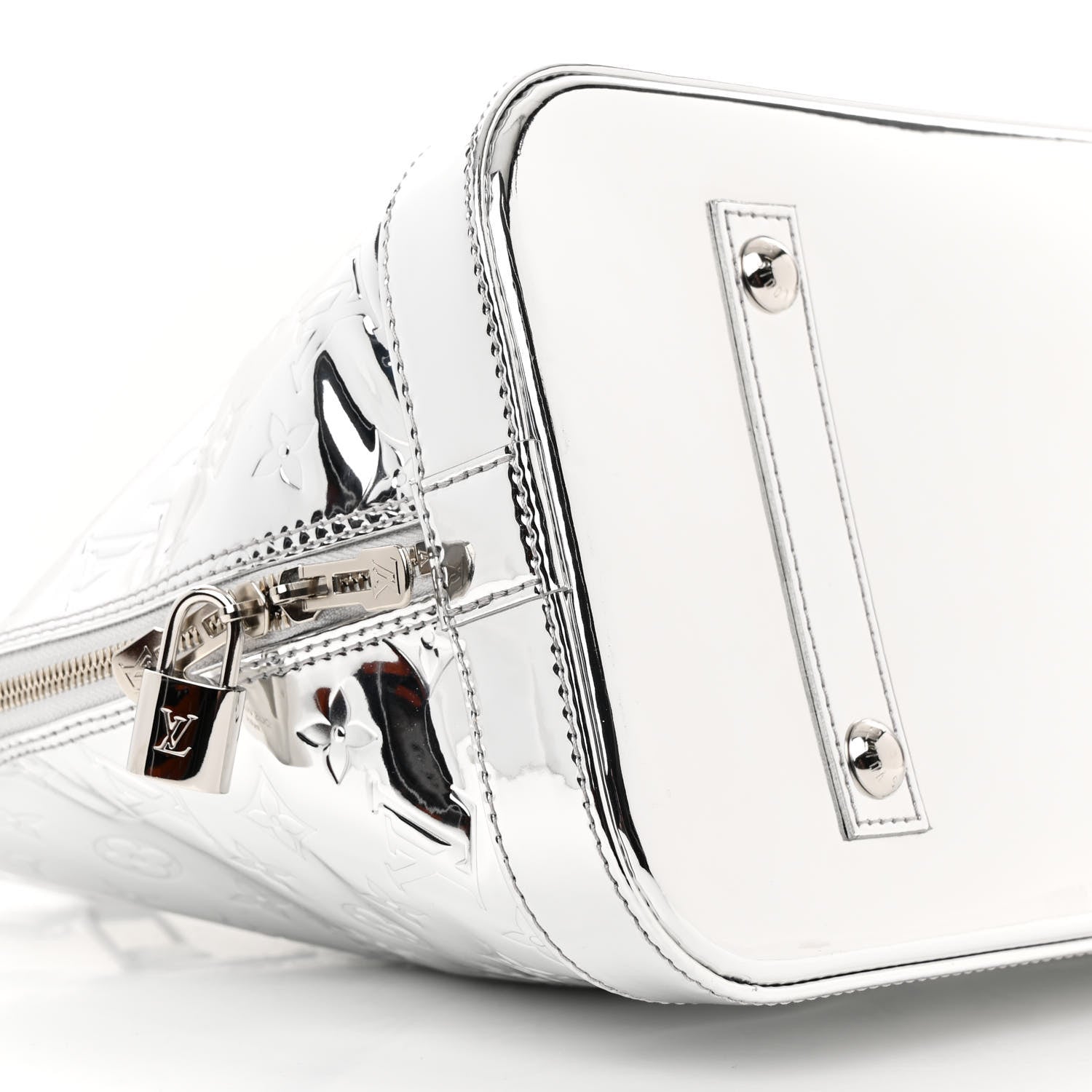 Louis Vuitton Monogram Miroir Alma GM Silver 8 of 9