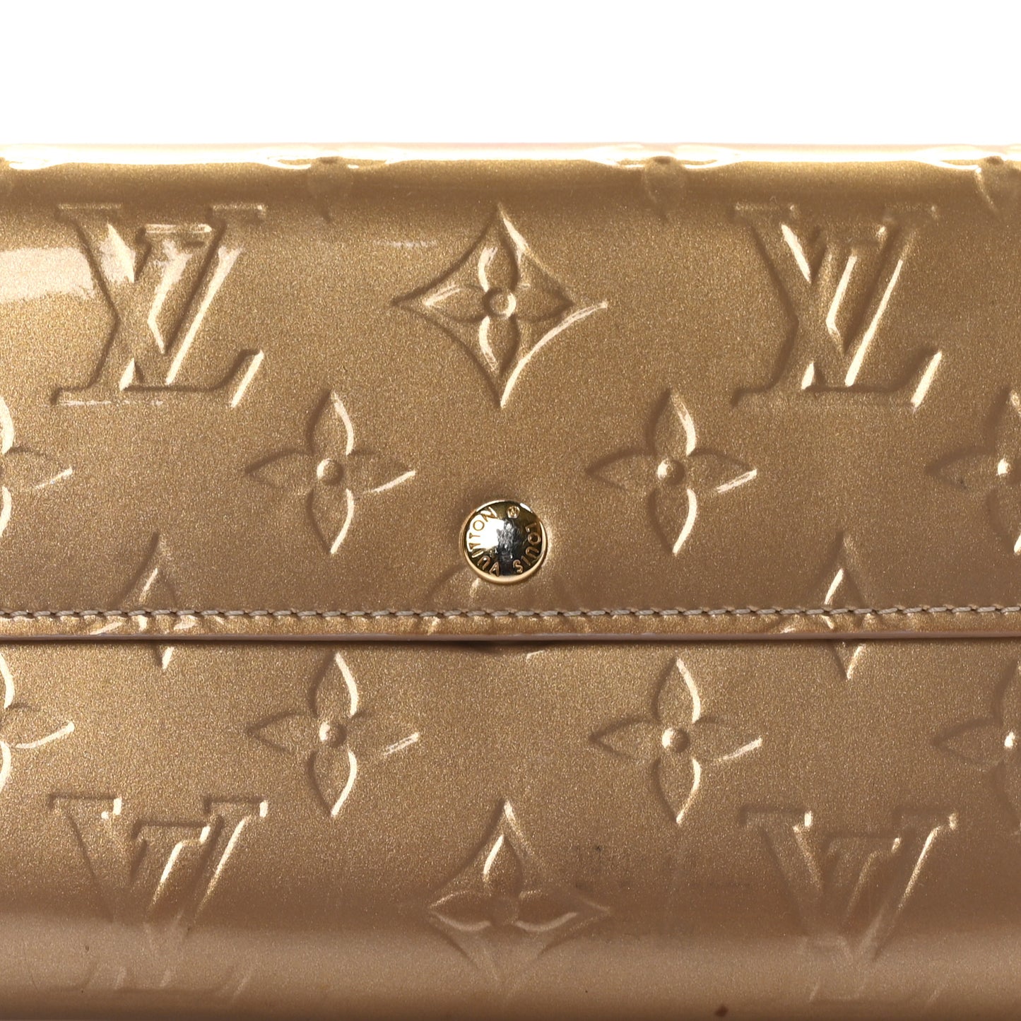 LOUIS VUITTON Vernis Sarah Wallet Noisette