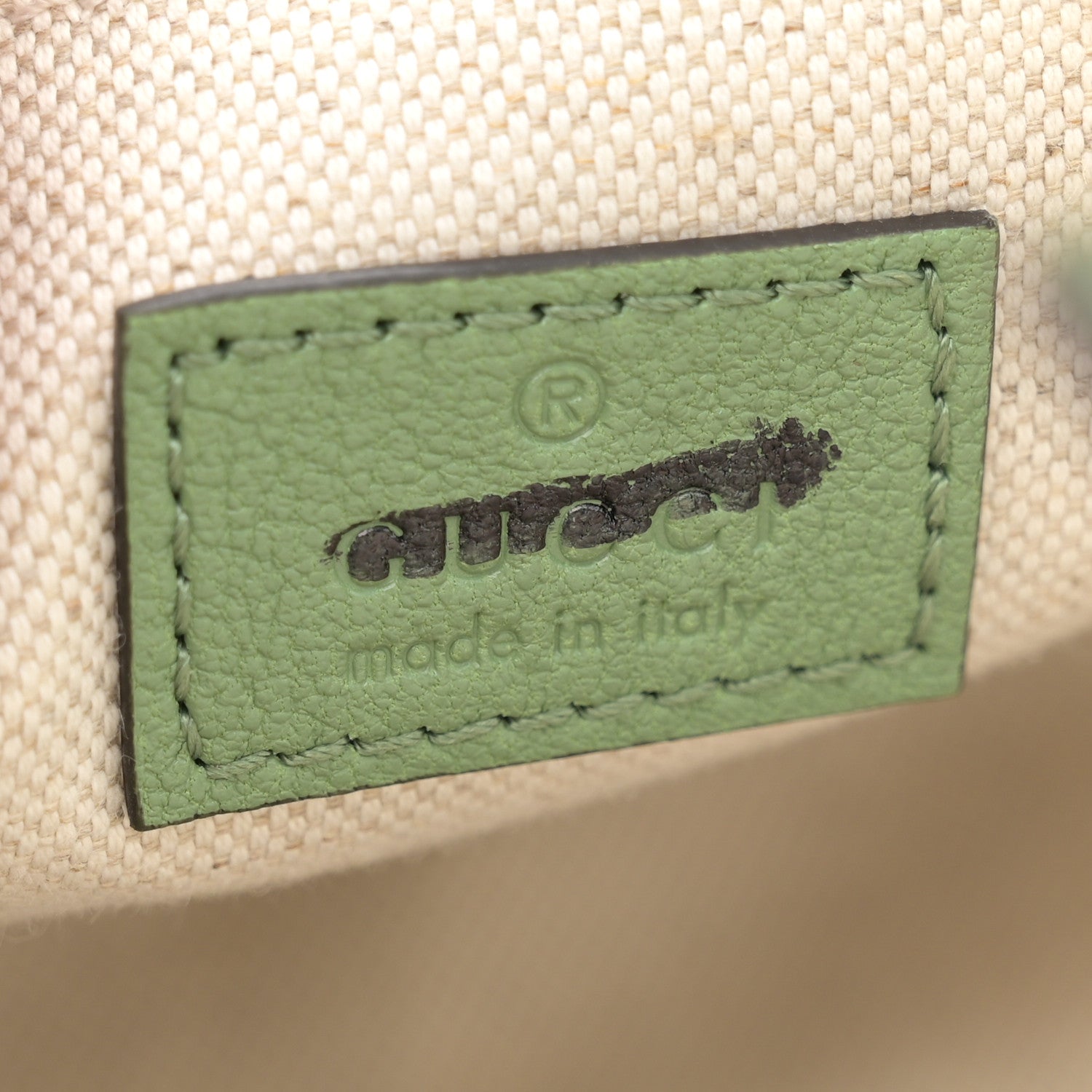 Gucci Sakai Be Green Calfskin Diagonal Stitched Small Blondie Shoulder Bag Light Green 7 of 10