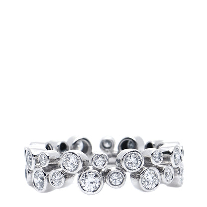 Tiffany Platinum Diamond Bubble Band Ring 48 4.5 3 of 5