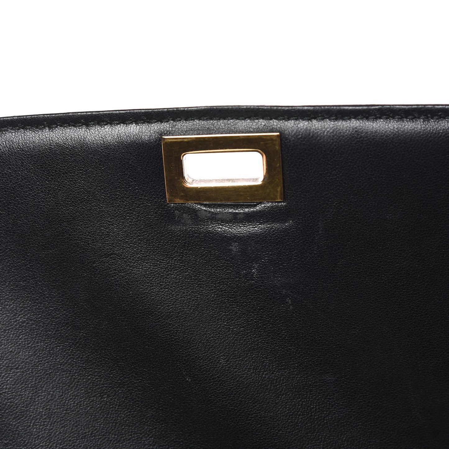 Box Calfskin Medium Classic Box Flap Bag Black