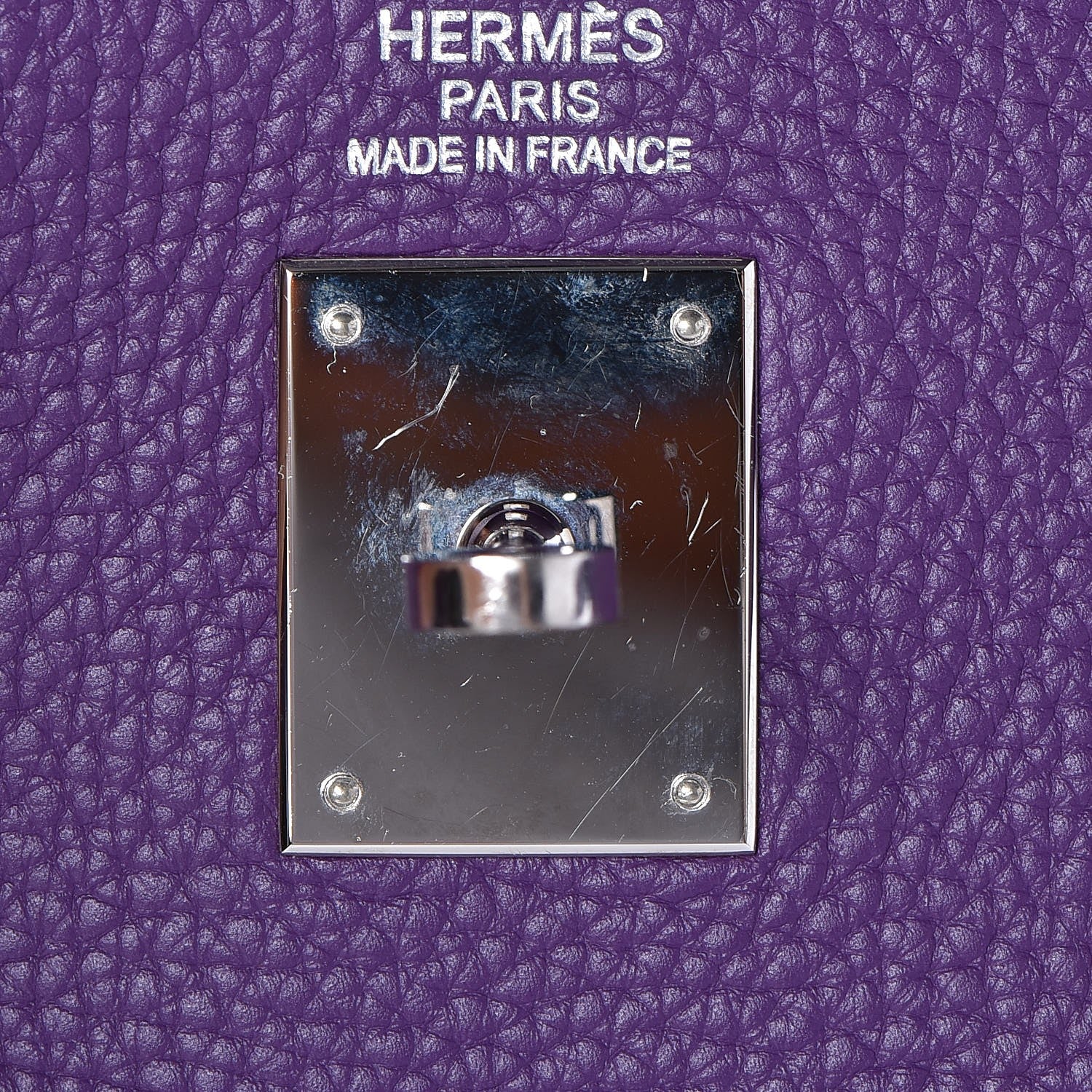 Hermes Taurillon Clemence Kelly Retourne 35 Ultraviolet 22 of 34