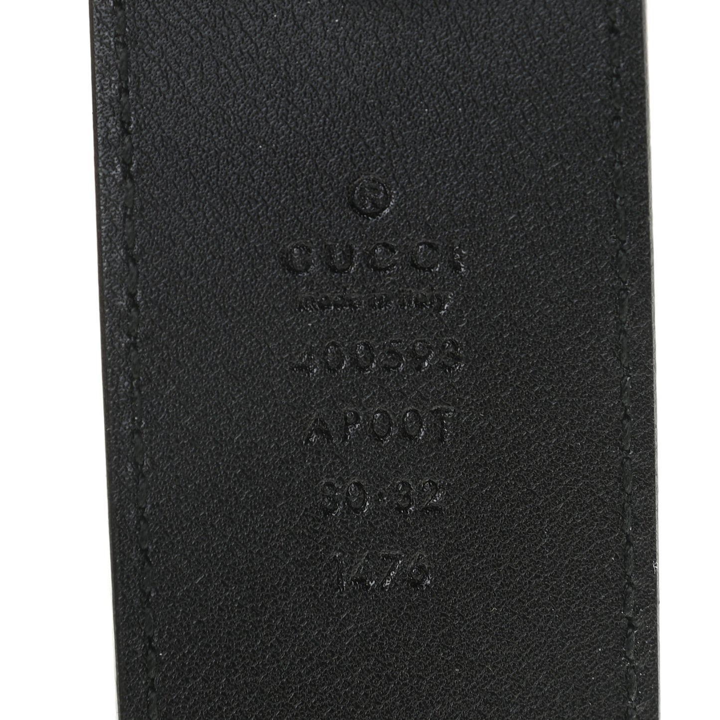 Calfskin Double G 40mm Belt 80 32 Black